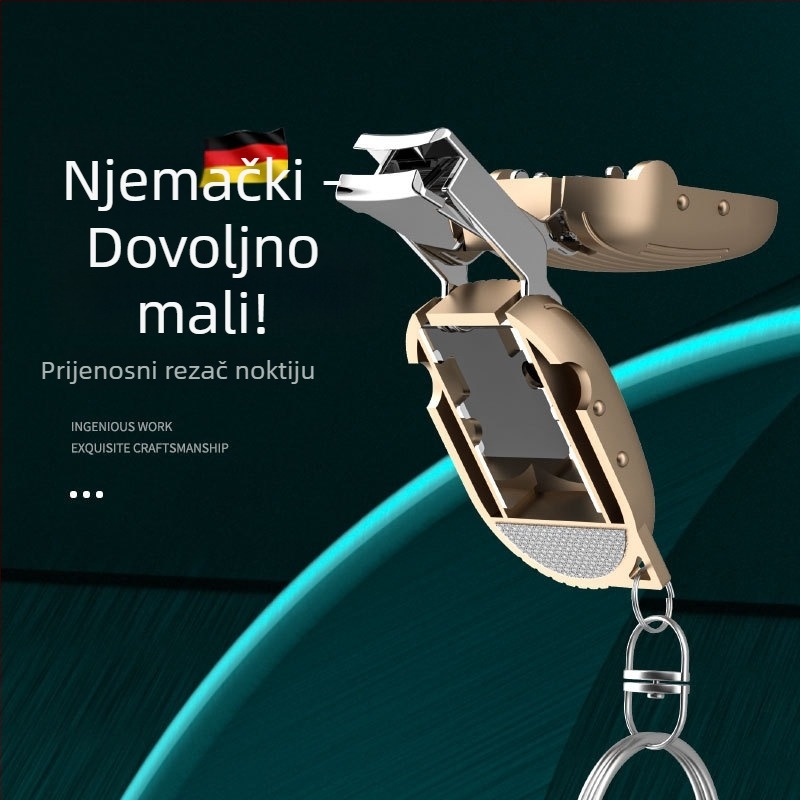 Sklopivi mini kliješta za nokte, prijenosni privjesak, preklopni poklopac za njegu noktiju