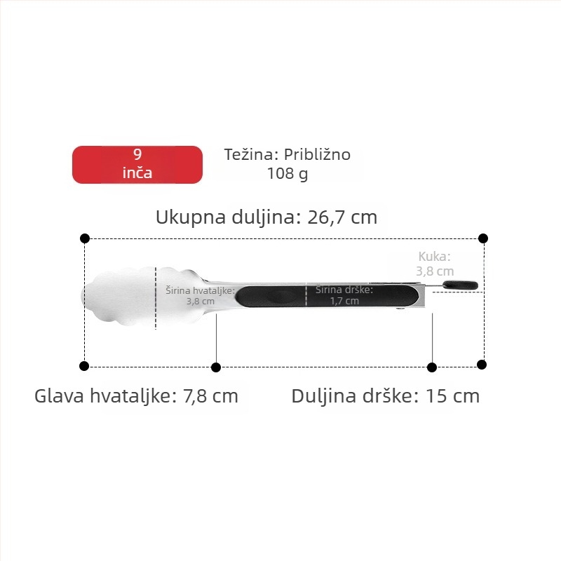 Set alata za roštilj od nehrđajućeg čelika – vanjski pribor, spatula za steak, kuhinjski pribor