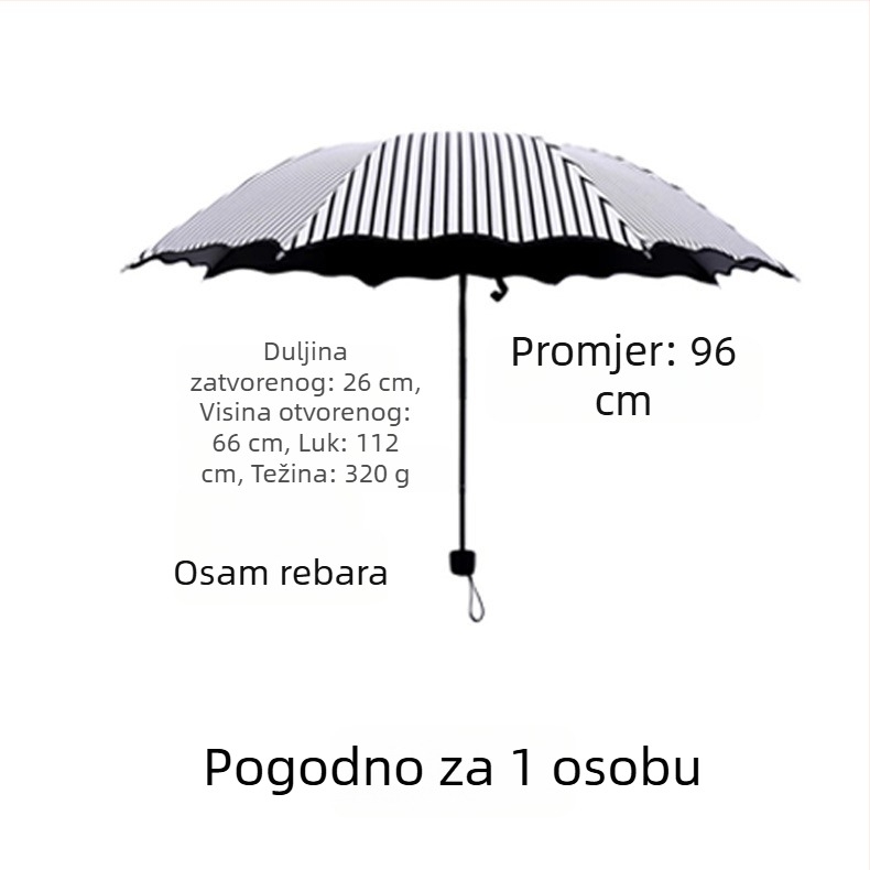 Love of Heaven Šarena japanskog stila sklopivi suncobran s UV zaštitom UPF 40+, 8 čeličnih rebara