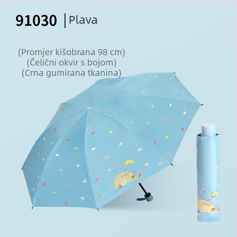 Fabricki prilagođeni kišobran s motivom kita za korporativnu promociju
