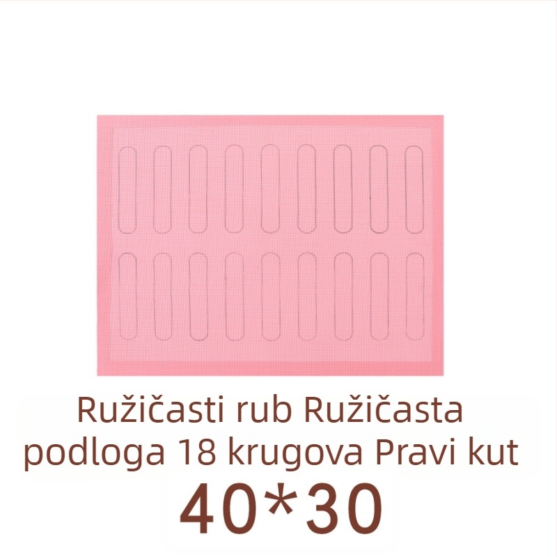 Silikonska podloga za pečenje od staklenih vlakana, otporna na visoke temperature, nelepiva