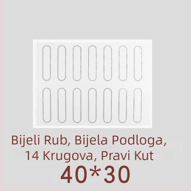 Silikonska podloga za pečenje od staklenih vlakana, otporna na visoke temperature, nelepiva