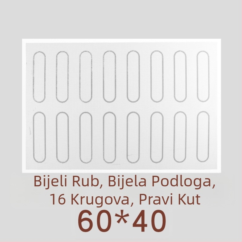 Silikonska podloga za pečenje od staklenih vlakana, otporna na visoke temperature, nelepiva