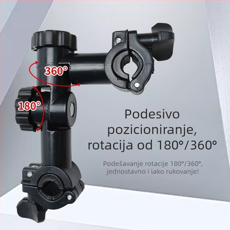 Univerzalni konektor za ribolovni kišobran, multifunkcionalni dodaci za ribolovni stol, 360° okretna tornja za posudu za mamce i zaštitu ribe, stalak za kišobran