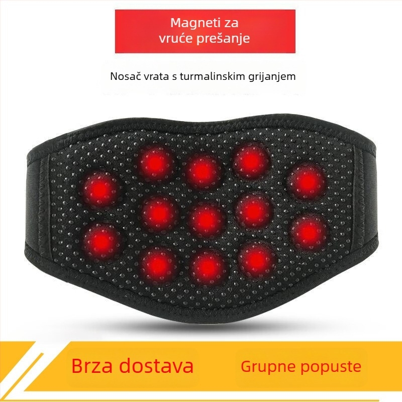 Turmalinski samouzagrejajući zaštitnik vrata s magnetskim remenom, produženi sportski model