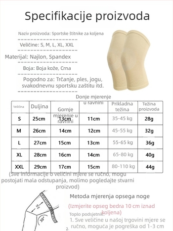 Proljetno-ljetni fitness set visoke elastičnosti: štitnici za koljena, traka za glavu i narukvice za zglobove, upijanje znoja i zaštita zglobova