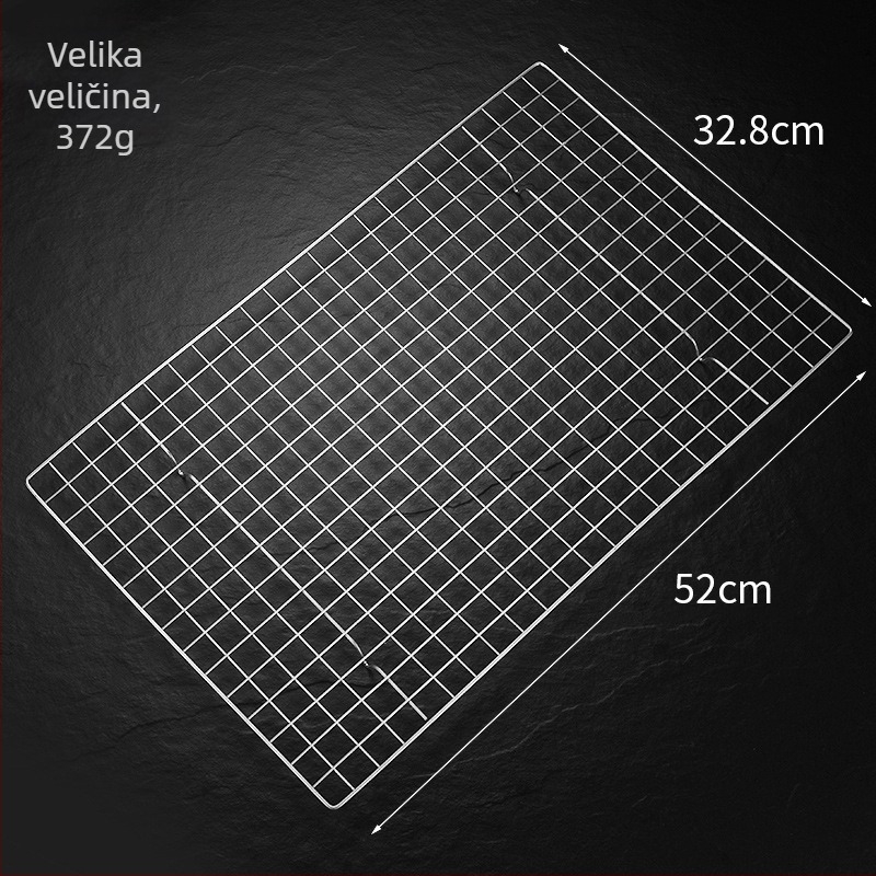 Nehrđajući čelična vanjska mreža za roštilj, mreža za meso i ribu, stalak za hlađenje kruha i keksa, grijač čaja