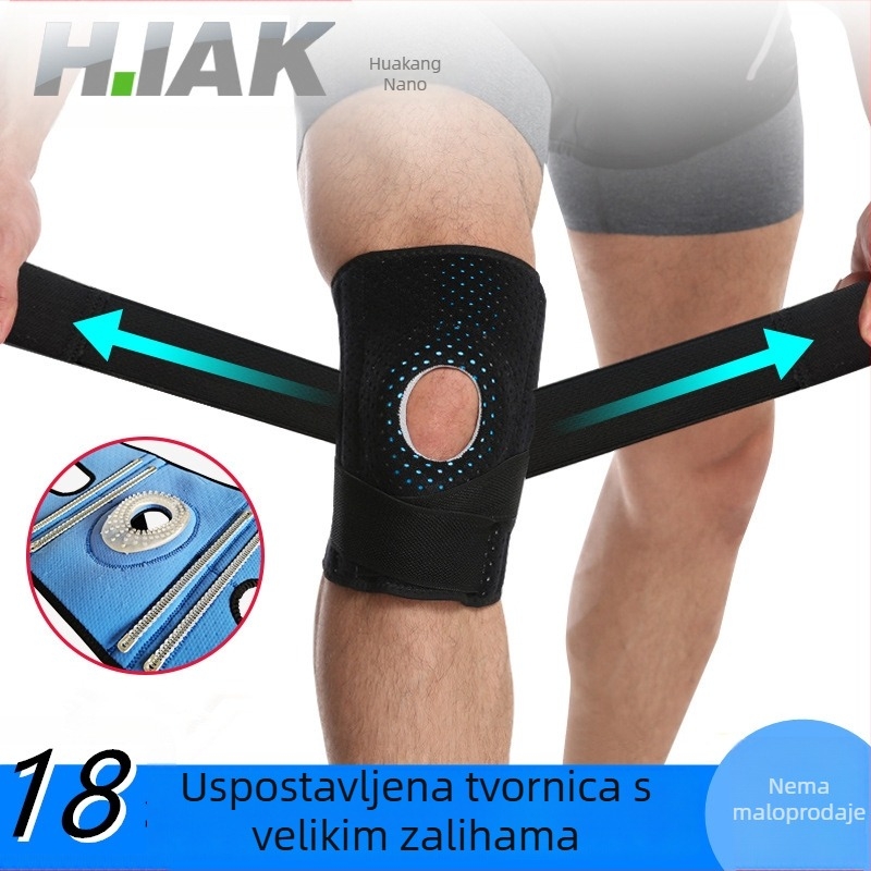 Unisex sportski koljeni štitnici za odrasle, za košarku, badminton i trčanje; podrška pateli i menisku