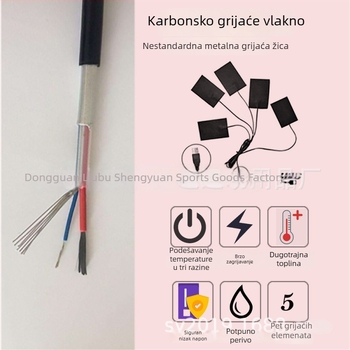 USB grijani prsluk s podesivim strukom, za jesen i zimu, konstantna temperatura, unisex