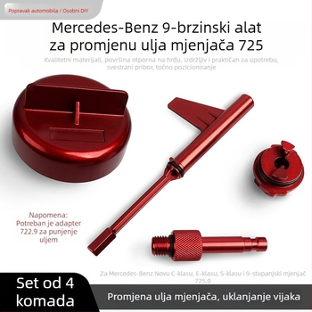 Mercedes-Benz 9-stupanjski mjenjač 725.0 alat za zamjenu ulja transmisije, provjera razine ulja 9G i podešavanje prijenosnih stupnjeva, poseban odvijač za demontažu i montažu, auto popravak alat