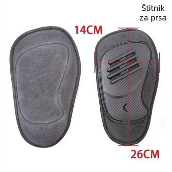 Set zaštitne opreme za motocikl s zaštitom bokova, leđa, prsa, koljena, lakta i ramena (ugrađeni štitnici)