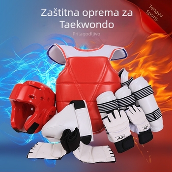 Taekwondo komplet zaštitne opreme za djecu i odrasle — trening oprema s zaštitnom kacigom
