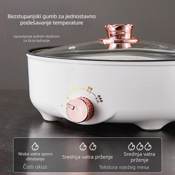 Chestnut električna gril tava s keramičkom pločom, promjer 26–28 cm, jednostrano grijanje, 600 W, model Ggx-18e, kućna upotreba