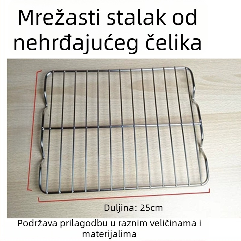 Nehrđajuća čelična mreža za pećnicu – mreža za kolače i kruh