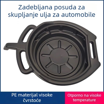 Čvrsta plastična posuda za ulje za alate, posuda za čišćenje dijelova, posuda za otpadno ulje, 10L/15L, auto popravak