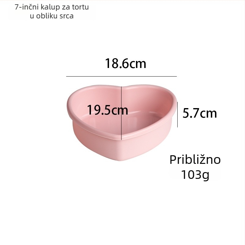 Silikonski kalup za pečenje u obliku srca, DIY, za složene torte i mousse
