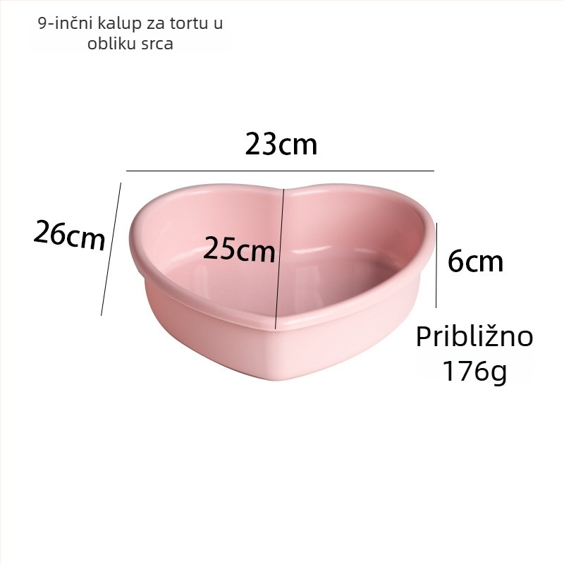 Silikonski kalup za pečenje u obliku srca, DIY, za složene torte i mousse