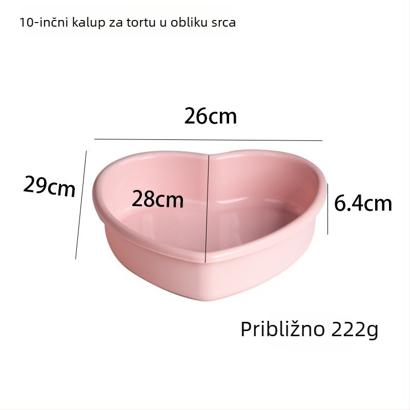 Silikonski kalup za pečenje u obliku srca, DIY, za složene torte i mousse