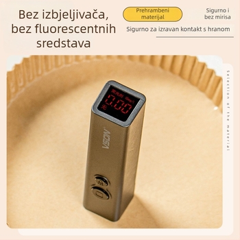 Papirom za pečenje s apsorpcijom ulja za air fryer i pećnicu, papir za pizzu, podloga za pečenje kod kuće