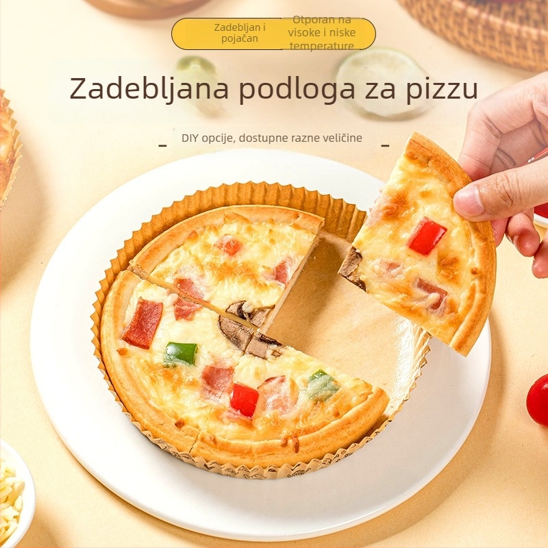 Papirom za pečenje s apsorpcijom ulja za air fryer i pećnicu, papir za pizzu, podloga za pečenje kod kuće