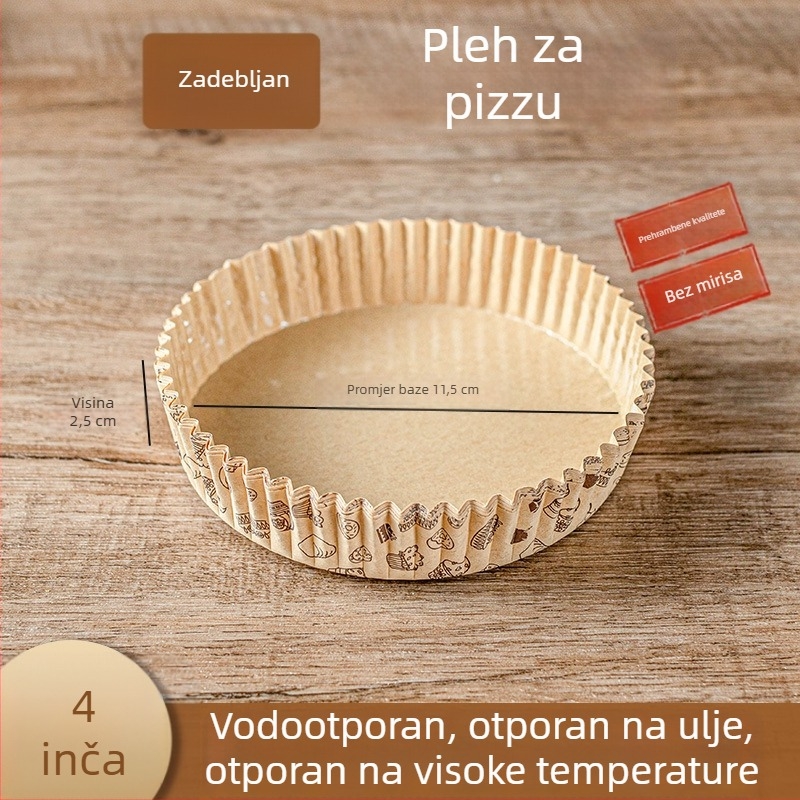 Papirom za pečenje s apsorpcijom ulja za air fryer i pećnicu, papir za pizzu, podloga za pečenje kod kuće