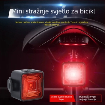 Set prednjih i stražnjih svjetala za bicikl, svjetla visoke svjetline za sigurnost, USB-priključna vodootporna svjetla za vožnju biciklom, dodaci za bicikl