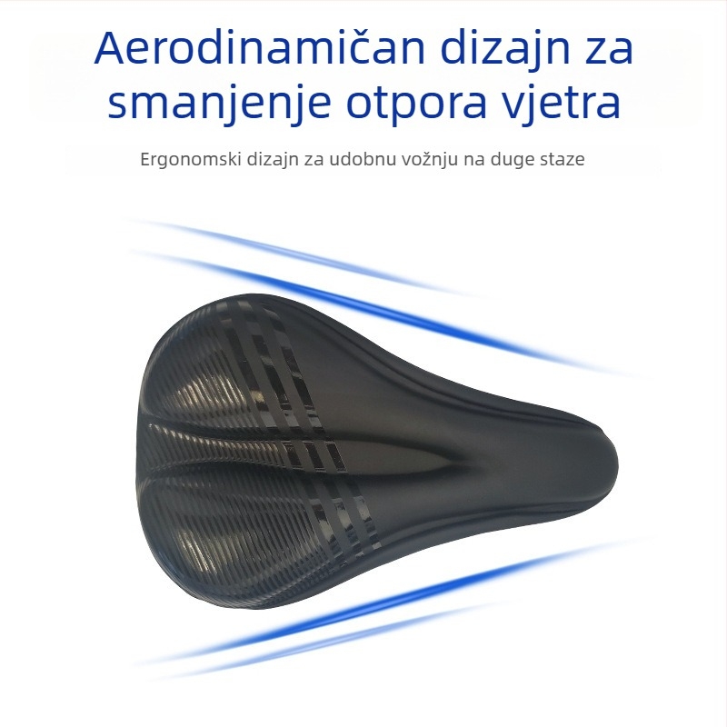 Navlaka za sjedalo bicikla od silikona — izuzetno meka i debela, univerzalna za cestovne i brdske bicikle, sprječava bolove u stražnjem dijelu, vodootporna.