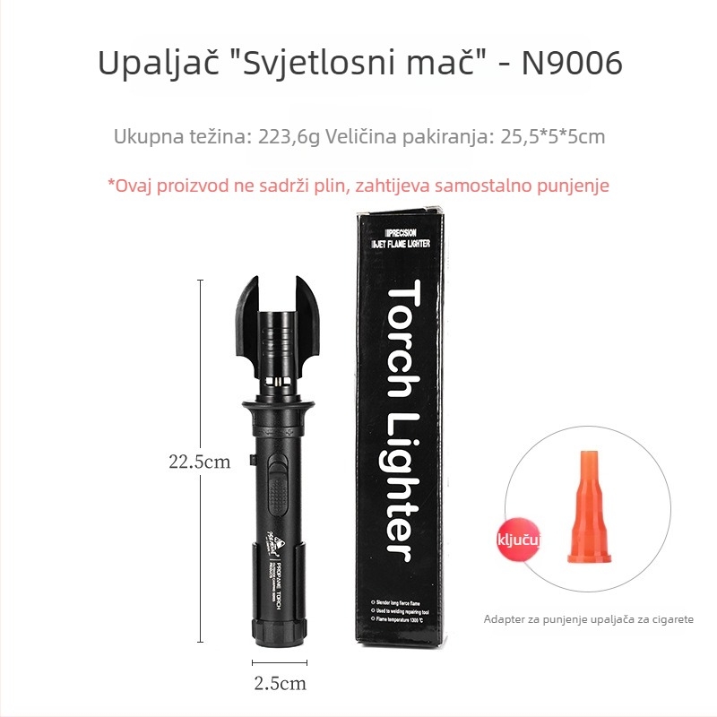 ISE MOUNT Crni Samuraj Zapaljiva za kampiranje i roštilj — Sprej pištolj, otporan na vjetar