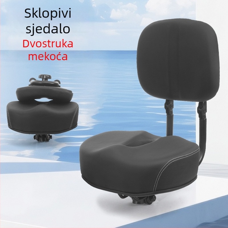 Sklopiva sjedala s naslonom za električne bicikle, čelični okvir, amortizacija, kompatibilno s glavnim modelima