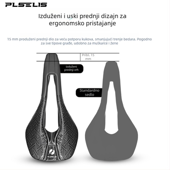 PLSELIS sjedalo za cestovne i planinske bicikle s prozračnom, laganom dizajnom i nylon pločom