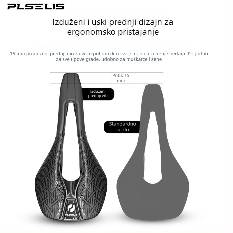PLSELIS sjedalo za cestovne i planinske bicikle s prozračnom, laganom dizajnom i nylon pločom