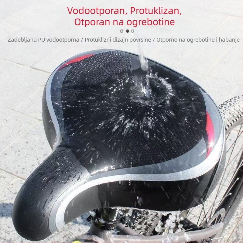 Sjedalo za planinski bicikl, univerzalni jastučić za sjedalo, klasičan veliki dizajn, vodootporno i protuklizno, dodaci za bicikl