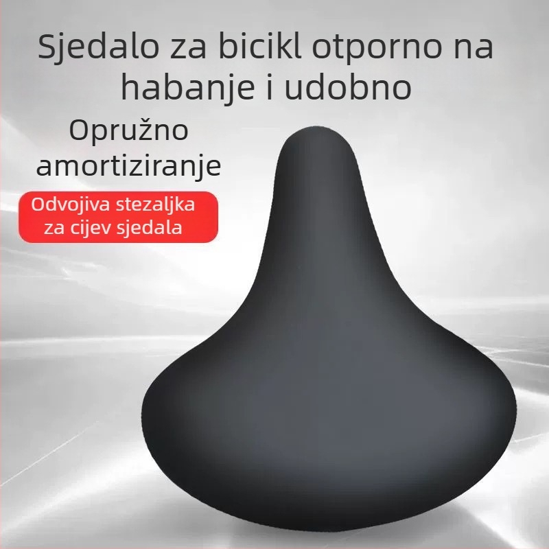 Univerzalno žensko sjedalo za bicikl, s proširenim i debelim jastučićem