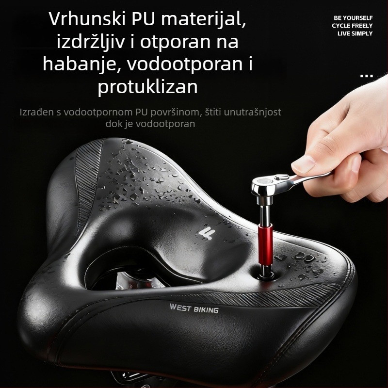 Sjedalo za cestovni bicikl West Biking/West Rider, s apsorpcijom udara i udobnošću