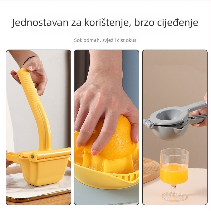 Plastični sokovnik s ručnom prešom, ručni sok za svježi sok od voća, limun i naranča