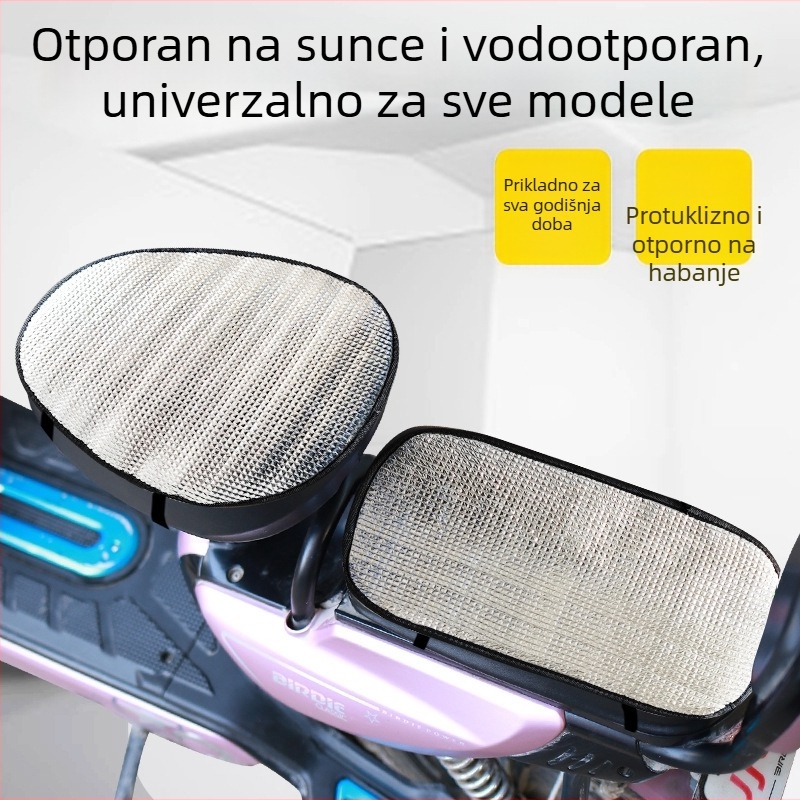 Navlaka za sjedalo za električno vozilo, zaštita od sunca i toplinska izolacija, vodootporna za ljeto, universalna za kompaktna vozila