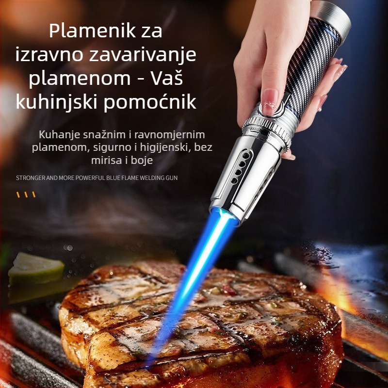 DB606 Vjetrootporn zapaljač za cigare s raspršivačkim pištolom, prijenosni za vanjske roštilje