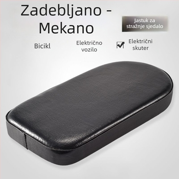 Izdržljivo stražnje sjedalo za bicikl — mekani jastučić za suvozača, kompatibilan s električnim biciklima, udobna dječja sjedalica