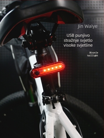 USB punjiva stražnja svjetiljka za bicikl za noćnu vožnju, MTB stražnja svjetiljka, dodatna oprema bicikla