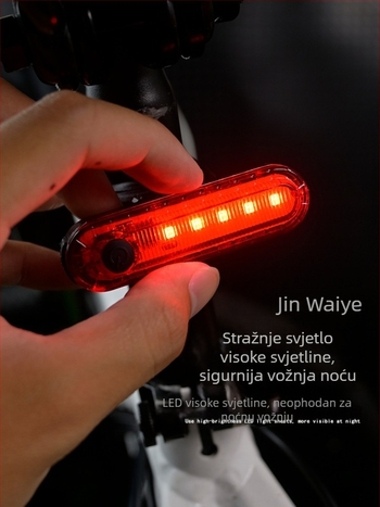 USB punjiva stražnja svjetiljka za bicikl za noćnu vožnju, MTB stražnja svjetiljka, dodatna oprema bicikla