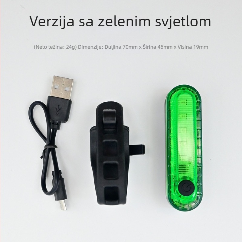 USB punjiva stražnja svjetiljka za bicikl za noćnu vožnju, MTB stražnja svjetiljka, dodatna oprema bicikla