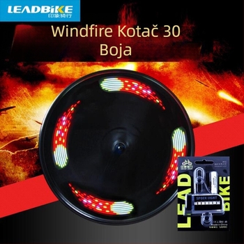 14 LED svjetlo za kotač na fiksnom biciklu, za noćnu vožnju, vodootavno upozoravajuće svjetlo A02