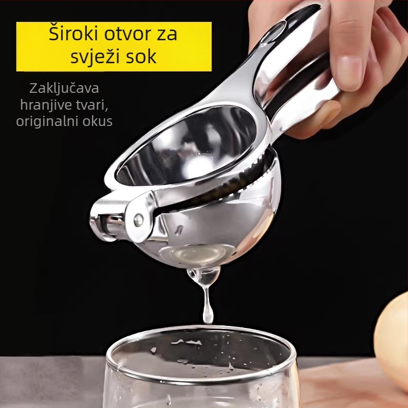 Ručni cjednjak za limune od 304 nerđajućeg čelika – višenamjenski lis za voće i klip za limune