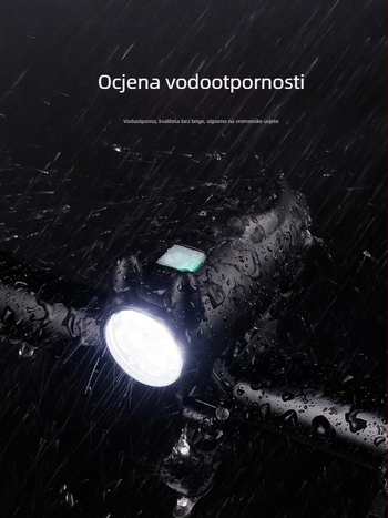 Prednje svjetlo za bicikl s višefunkcionalnim klaksonom, vodootporno, USB-C, svjetlo s mačjim motivom za planinske i gradske bicikle