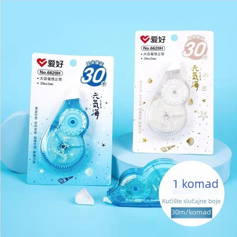 Hobby korektivna traka, 30 m, set velike kapacitete, višefunkcionalna traka za prekrivanje pogrešnih znakova