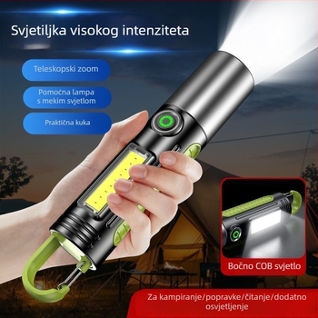 Prijenosna mini kamping LED svjetiljka s ultrajasnim svjetlom i dugim dometom za vanjsku upotrebu