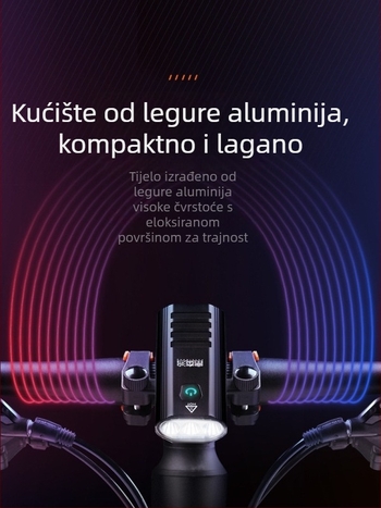 Futaihong Y8 LED svjetlo za planinski bicikl – ultra jasna LED dioda, aluminijska legura, vodootporno