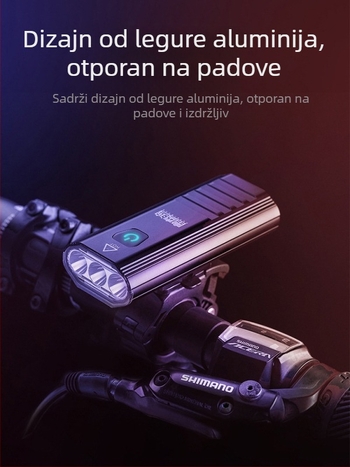 Futaihong Y8 LED svjetlo za planinski bicikl – ultra jasna LED dioda, aluminijska legura, vodootporno