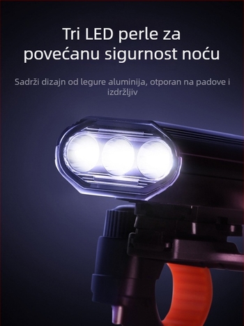 Futaihong Y8 LED svjetlo za planinski bicikl – ultra jasna LED dioda, aluminijska legura, vodootporno