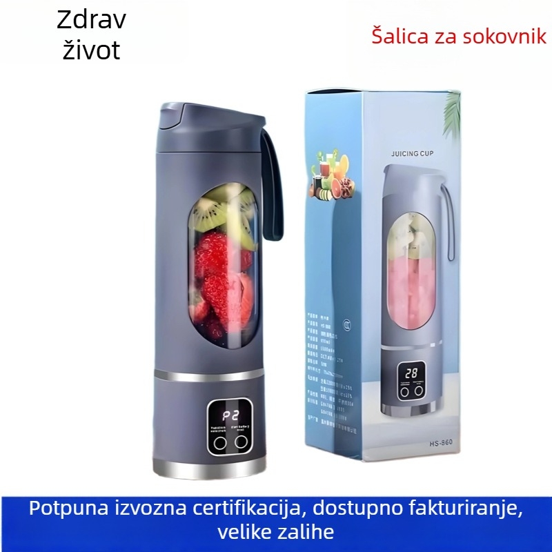 Prijenosni kućni električni sokovnik, mini čaša za sok, višenamjenski sokovnik za voće